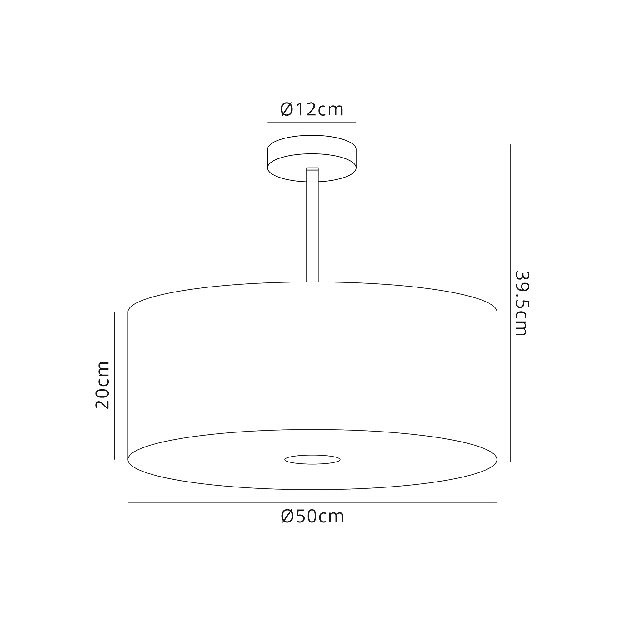 Baymont 50cm Semi Flush 3 Light Satin Nickel, Nude Beige/Moonlight, Frosted Diffuser DK0426  Deco Baymont SN NU
